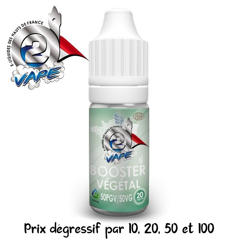 Booster de nicotine Végétal 50/50 10ml O2VAPE - O2 VAPE Booster de nicotine Végétal 50/50 10ml O2VAPE