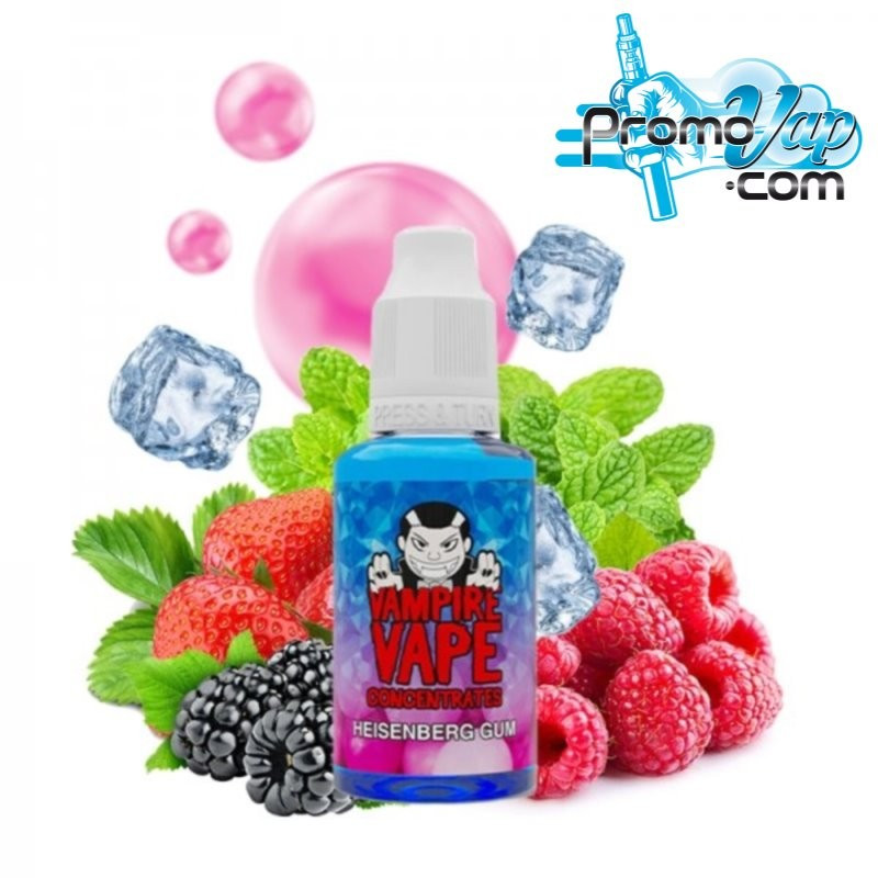 Heisenberg Gum Arôme concentré 30ml VAMPIRE VAPE fruits rouges frais bubble gum