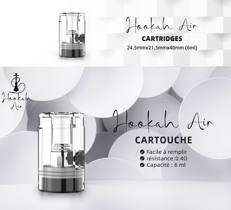 Cartouche hookah air 6ml fumytech promovap site discount