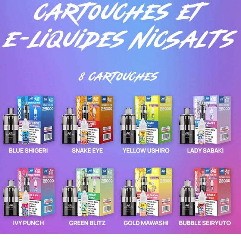 Quand JNR, la marque N°1 des grosses puffs en France, s’allie à Fighter Fuel, la référence des e-liquides puissants et fruités, le résultat ne peut être qu’explosif !