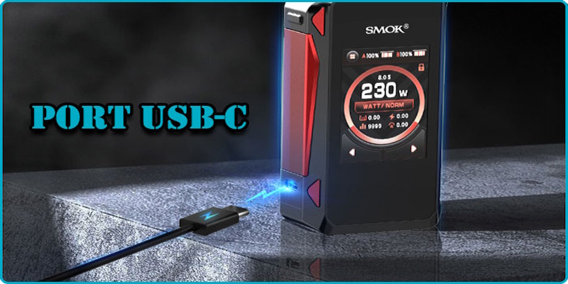 tactile gpriv4 smoktech 2 accus 18650 et 230w promovap