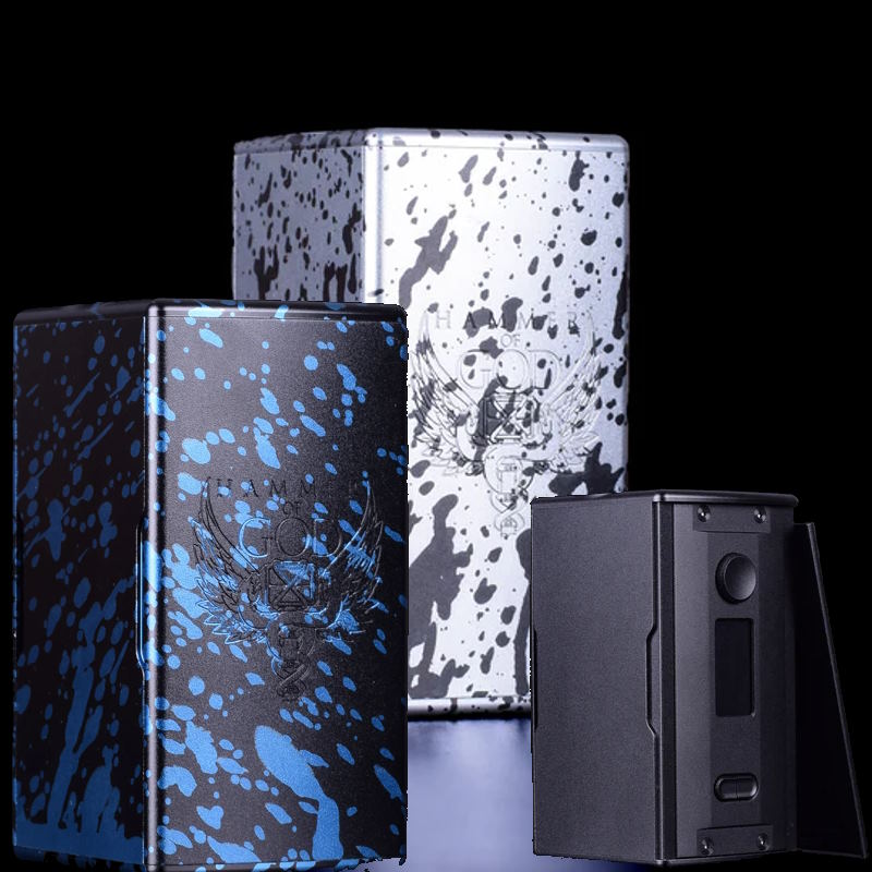 Design et couleur de la box hammer of god 400xl de la marque vaperz cloud