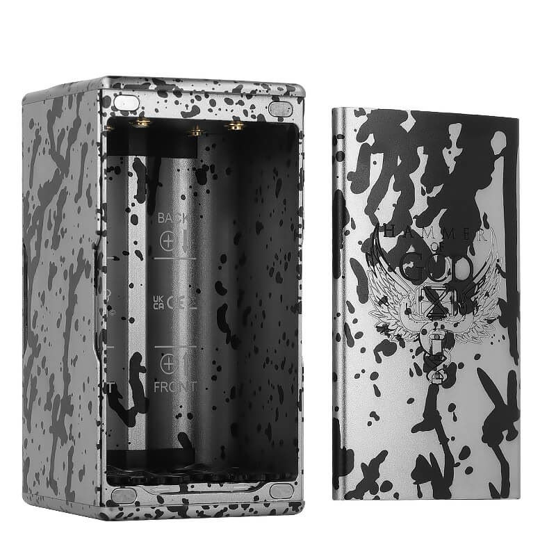 Explication des 4 accus qui intègrent la box hammer of god 400 xl