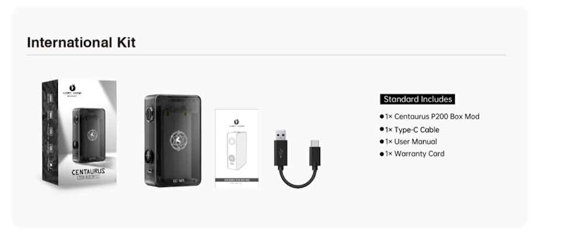 detail du coffret box p200 potentiometre vape discount promovap
