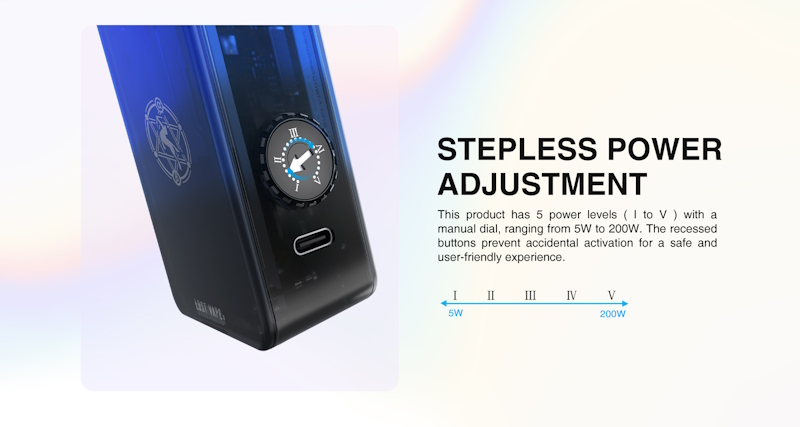 box puissnt de 200watts avec une réglage par potentiomètre box discount promovap