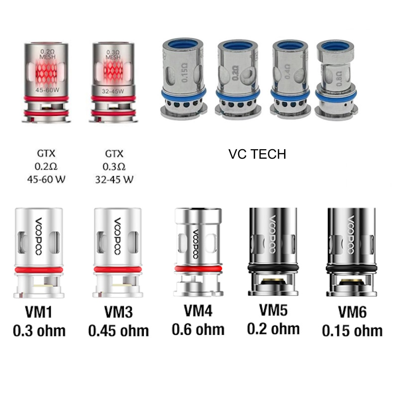 le clearomiseur shift sub tank compatible avec les résistances vc tech pnp voopoo et gtx vaporesso matos discount promovap