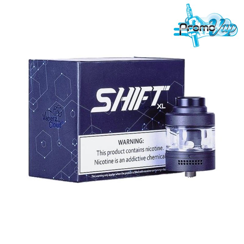 Description courte et détaillée de la boite du clearomiseur shift tank xl VAPERZ CLOUD