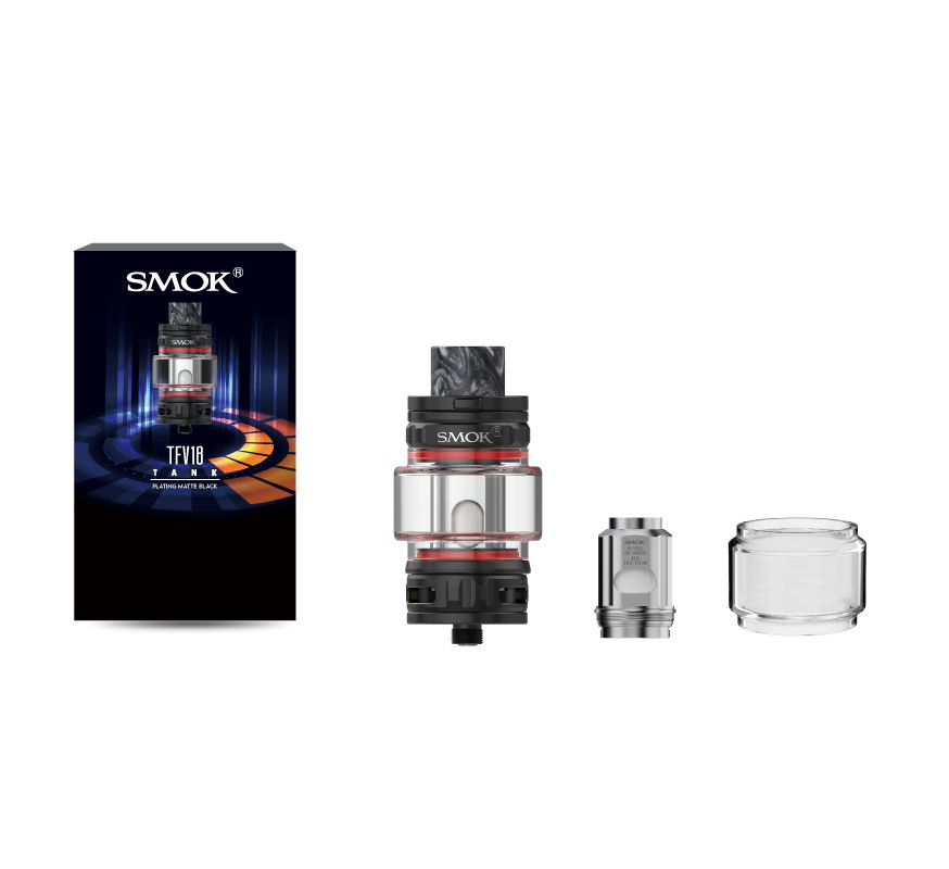 détails livraison tank tfv18 smoktech e-cigarette discount promovap
