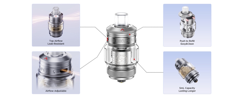 Le clearomiseur Z Nano 3 bénéficie de la nouvelle finition néo-damas appréciée de Geekvape