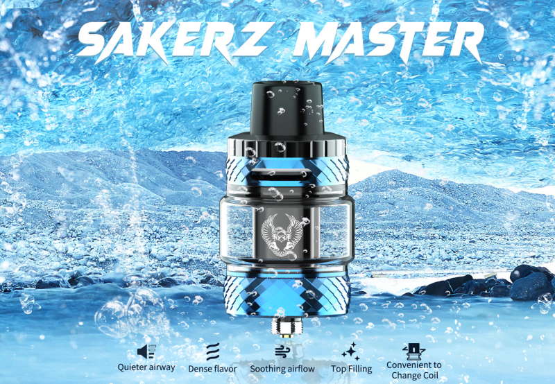 le sakerz master de horizontech de 5ml de contenance et dispose d'un airflow par le haut promovap vape discount