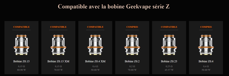 Kit aegis solo 3 nouveauté geekvape accu 18650 3000mah résistances compatible zeus