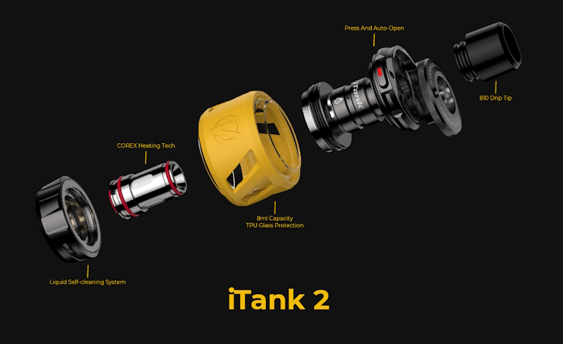 clearomiseur i tank 2 8ml bague incluse promovap