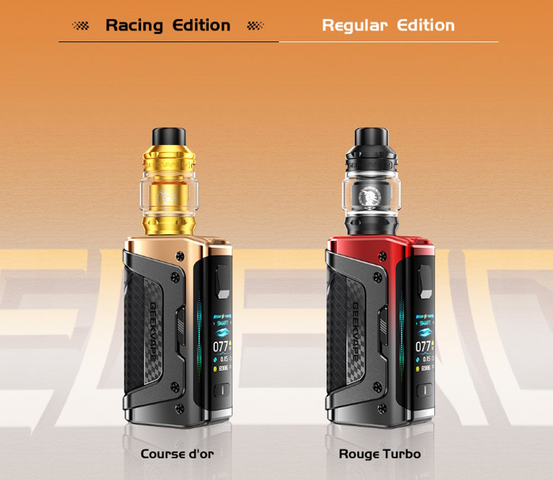 Différent coloris de l'aegis legend 5 de la marque Geekvape