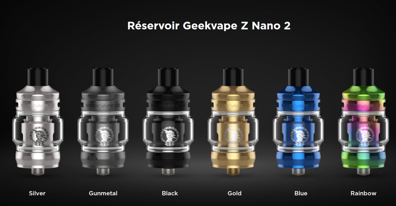 Clearomiseur zeus nano 2 un modèle anti fuite grâce à l'air flow vers le haut il dispose d'une contenance de 3.5ml