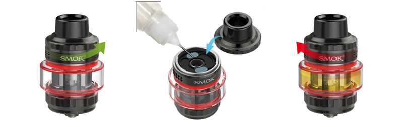 Clearomiseur t air smok 5ml inclus au kit mag solo 100w airflow réglable