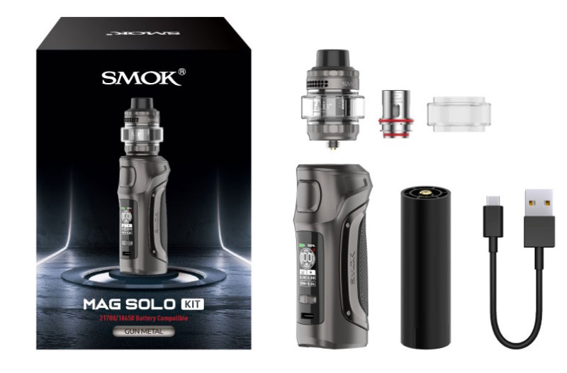 Description de la boite du kit mag solo smok promovap site discount