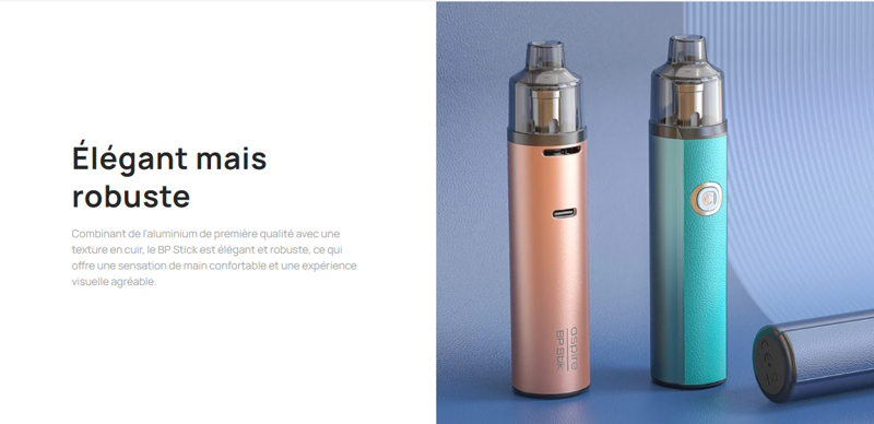 Cartouche bp compatible avec toutes les résitances bp Aspire tirage mtl ou dtl aux choix