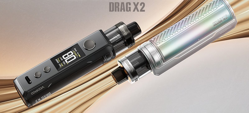 Nouveau pod drag x2 voopoo 5ml 80w 1 accu promovap