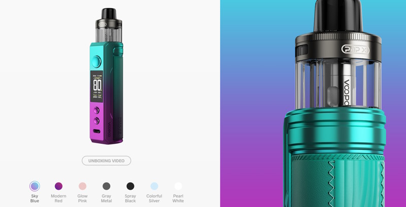Nouveautés promovap pod drag x2 voopoo 80watts 1 accu