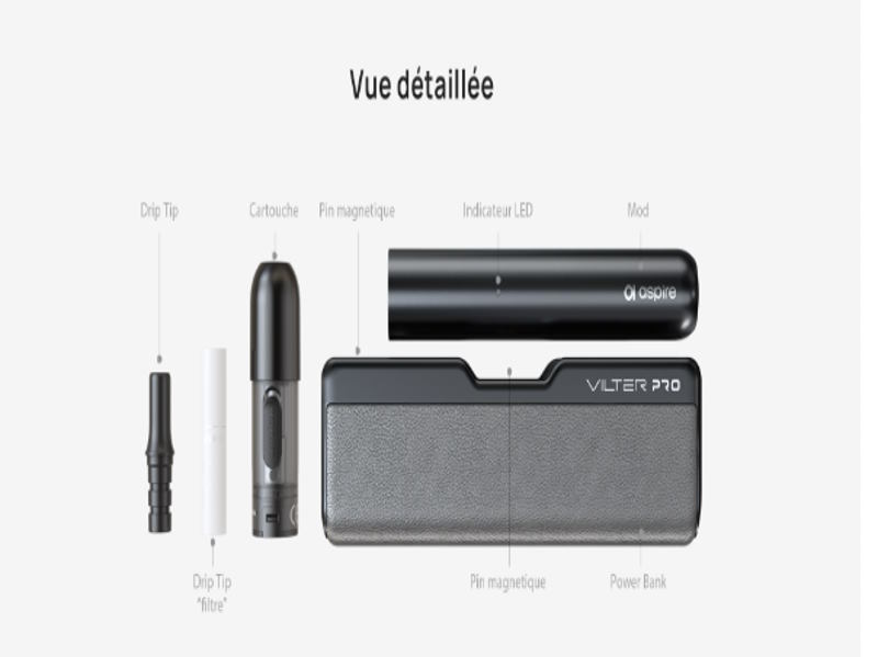 Description du Kit vilter pro Aspire 420mah design compact mtl promovap site discount