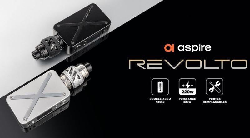 Kit revolto Aspire double accus 220w perfomance et élégance