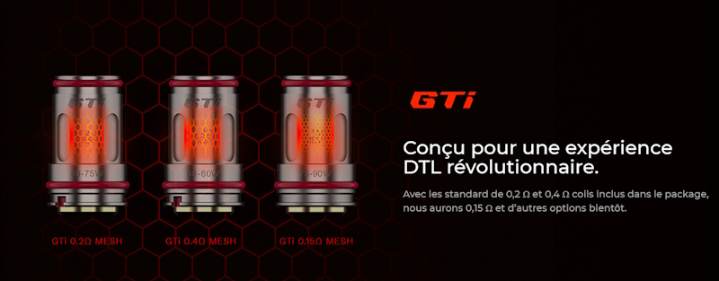 resistance gti vaporesso pour itank 2 armour s simple accu promovap