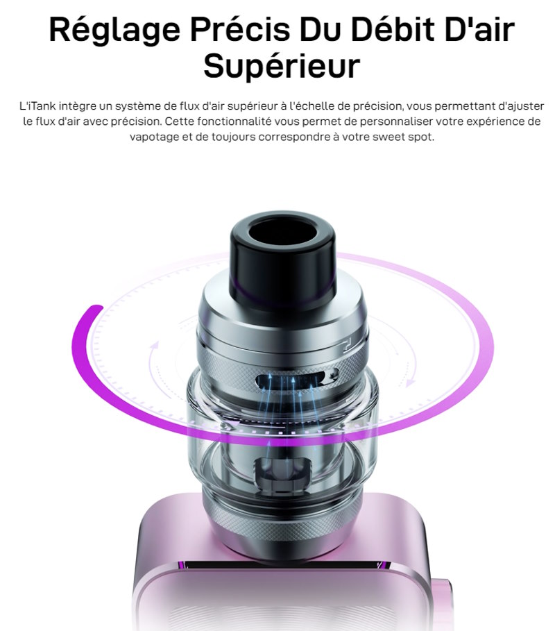 Clearomiseur i tank t avec 6ml de contenance remplissage par le haut et anti fuite