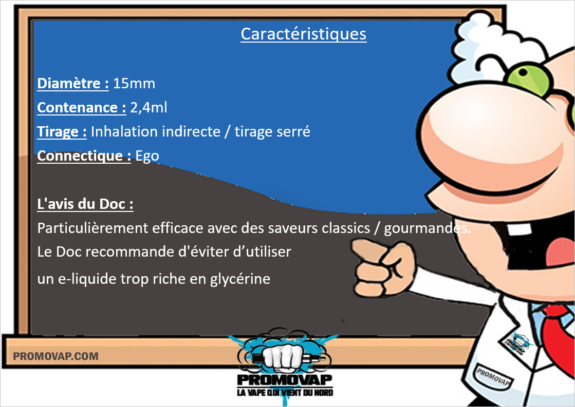 déatils des caractéristiques du clearomiseur kanger t2 clearomiseur discount promovap
