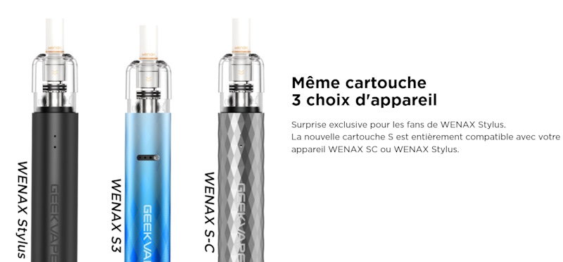 cartouche s pour wenas s3 geekvape promovap