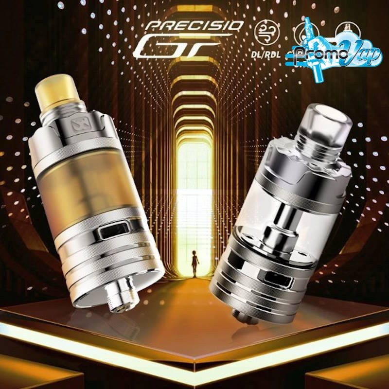 atomiseur precisio gt rta simple beau et efficace pour un vape dl et rdl  a prix discount promovap